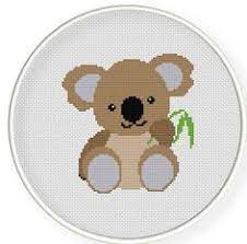 Koala on a branch cross stitch pattern wild. 330 Koala Panda Cross Stitch Ideas Cross Stitch Stitch Cross Stitch Patterns