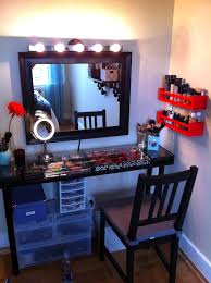 The complete wooden shelf work around the vanity desk and the long drawers at the side are complimenting the whole thing. 51 Makeup Vanity Table Ideas Ultimate Home Ideas