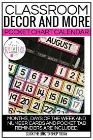 Pocket Chart Calendar Pocket Chart Chart Calendar