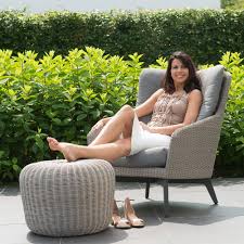 We love this wooden footstool! Luxor Garden Armchair With Optional Footstool By 4 Seasons Outdoor 4 Seasons Outdoor Cuckooland