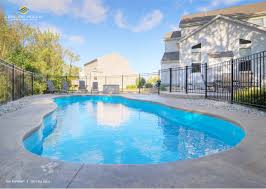 The Leisure Pools Riviera Composite Fiberglass Swimming Pool In Crystal Blue Available In Three Lengths 26 7 30 3 Or Luxury Pools Pool Fiberglass Pools