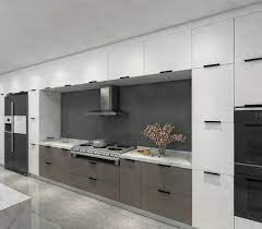Get free kitchen design estimate by visiting a store near you. White And Grey Acrylic Kitchen With Two Tone Edge Banding Acrylic Kitchen Cabinet Door And Blum Hinge Slider Kitchen Cabinets Aliexpress