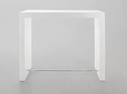 Block Bar Table In White High Gloss Finish From Dansk Bar Table Kitchen Island Bench Dining Room Chairs