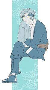 Artist Request Bent Knees Blue Hair Looking At Viewer Male Focus Mitsuki Naruto Naruto Short Hair Sitting Solo Yellow Eyes 1585 Mitsuki Naruto Anime Naruto