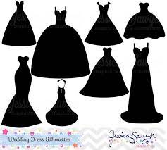 20for20 Wedding Dress Clipart Silhouette Clipart For Etsy Dress Clipart Silhouette Clip Art Clip Art