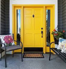 Bothell Exterior Yellow Front Doors Painted Front Doors Exterior House Colors