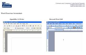 Next In Computing Open Office And Ms Office Feature