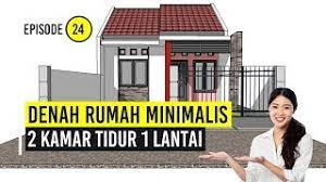 Tapi jangan lupa, rumah minimalis 2 lantai juga memiliki kekurangan diantaranya bebeda dengan denah rumah, interior rumah minimalis lebih kepada tampilan di dalam rumah yang meliputi warna. Denah Rumah Minimalis 2 Kamar Tidur 1 Lantai Youtube