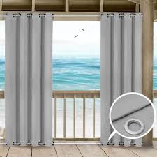 Shop the wide selection of screen doors and outdoor curtains at bed bath & beyond for privacy and shade for the perfect outdoor retreat. Snowcity Outdoor Waterproof Grommet Top And Bottom Curtains 1 Panel Snowcity Outdoor Curtains For Patio Outdoor Curtains Outdoor Waterproof Curtains
