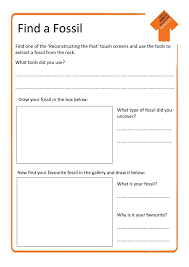 Using the diagram below, which of the following fossils (a, b or c ) is the c__ 7. Fossils Worksheets Great North Museum