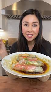 Save my recipe for Steamed Crab Rolls! I used sweet Snow Crab this time and  I think it tasted better than the shrimp version. I dunked my rice paper in  cold water and let soften before adding snow ...