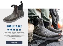 Constructed with full neoprene and rubber uppers, they're designed to provide durability and comfort. Huk Rogue Wave Boot Connectintl Com