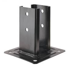 Support poteau platine 7cm x 7cm noir mermier. Kit Pour Poteau Carre Noir 7x7 Chapeau Manubricole