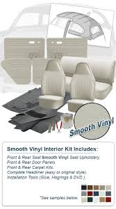 Deluxe Smooth Vinyl Vw Interior Kit Super Beetle Sedan 1973 Vw Super Beetle Vw Bug Interior Vw Parts