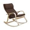 And the rocker is designed with a contoured slatted. 1