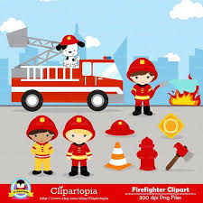 Firefighter Digital Clipart Fireman Boys Clip Art Fire Truck Clipart For Personal And Commercial U Firefighter Clipart Clip Art Digital Clip Art