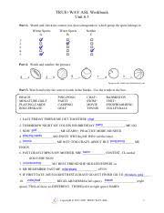 Learn vocabulary, terms, and more with flashcards, games, and other study tools. 6 3 Pdf True Way Asl Workbook Unit 6 3 Part 1 Watch And Check The Correct Box That Corresponds To Which Group The Sport Belongs In 1 2 3 4 5 Winter Course Hero