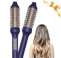 Atopskins Thermal Brush 1.5'',9 Temps Heated Round Brush Thermal Round  Brush Curler with LCD Display, 2 PTC Ceramic Tourmaline Ionic Travel Hair  ...