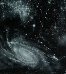 Black And White Galaxy Hd Loungeletics Performance Knit Fabric 31 Black White Galaxy Joann Black And White Sky Tattoos Knitted Fabric