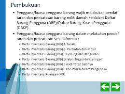 Barang yang diterima atas pembelian harus dicocokkan dengan surat perintah kerja atau surat pemesanan yang ditandatangani kepala sekolah, yang dicocokkan berdasarkan jenis, jumlah barang, harga barang, dan kondisi fisik barang. Pengelolaan Barang Daerah Ppt Download