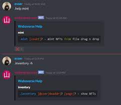 Discord Bot Webaverse