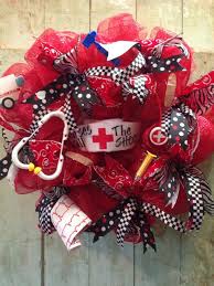 Pin By Charles Sibley On Crafts Nurse Wreath Nurse Decor Nurse Door Decorations