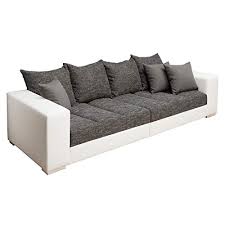 Marketing f lauritz seidel truenan. Riess Ambiente Design Xxl Sofa Big Sofa Island In Weiss Grau Charcoal Strukturstoff Inkl Kissen Couch Mobel24
