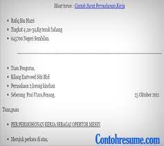 Contoh surat keterangan kerja untuk kepala sekolah xxvi. Download Contoh Surat Permohonan Kerja Contoh Resume