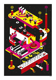 What Comes Around Goes Around 2014 Isometric Design Poster Design Isometric Illustration