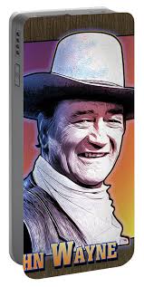 John Wayne #3 Portable Battery Charger by Greg Joens