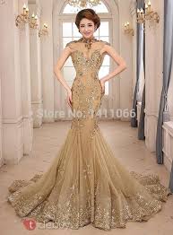 Mermaid & trumpet wedding dresses | david's bridal. Gold Mermaid Wedding Dress Fashion Dresses