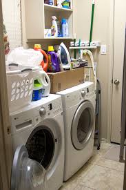 The step stool is helpful when trying to reach wall mounted cabinets above the washer and dryer. Laundry Room Countertop