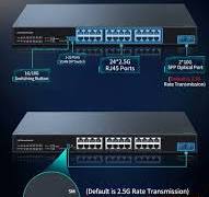 ‫HORACO 2.5GbE 24 منفذ إيثرنت التبديل 2 منفذ 10G SFP + محول ...‬‎