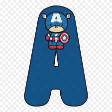 Whether you are looking for independence day for kids activities like a printable red, white and blue memory game, counting puzzles, matching . Alphabet Superhero Letter Diy Captain America Chibi Free Transparent Png Clipart Images Download