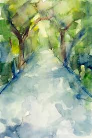 Path Conservatory Garden Central Park Watercolor Painting Painting By Beverly Brown
