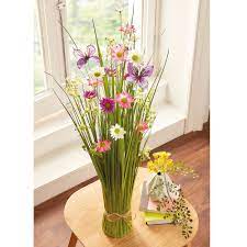 Uk florist flowers24hours unveils some artificial flower arrangements uk flower enthusiasts are bound to love: Faux Floral Grass Bouquet Bring Home Some Countryside Charm