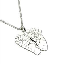 Baby Foot Print Necklace Exact Replica Of Your New Little Baby S Feet