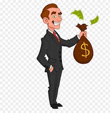 Traditional hand drawn cel animation, watercolor backgrounds, and original jazz recordings. Businessman Money Clipart Vector Transparent Library Business Man Cartoon Png Image With Transparent Background Toppng