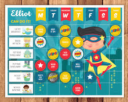 superhero reward chart