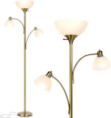 Maybe you would like to learn more about one of these? Amazon Com Brightech Sky Dome Double High Brightness Torchiere Floor Lamp With 2 Reading Lights For Living Rooms Bedrooms Replace Halogen Standing Lamps With Efficient Led Office Lighting Tall Brass Pole Electronics