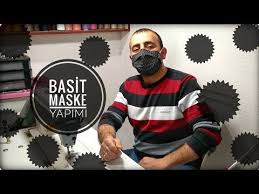 Basit Maske Yapimi Simple Mask Making Youtube Maskeler Basit Dikis Makinesi