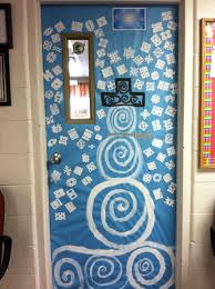 Snowflakes And Snowman Door Decoration Idea By Whca Door Decorations Classroom Christmas Christmas Door Decorating Contest Christmas Door