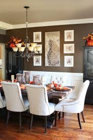 Brown Shades As Wall Paints How To Decorate The Brown Wall Design Fall Dining Room Fall Dining Room Table Dining Room Table Decor