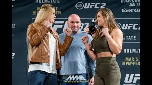 A post shared by holly holm (@hollyholm) view this post on instagram. Ufc 197 Holly Holm Vs Miesha Tate Staredown Youtube