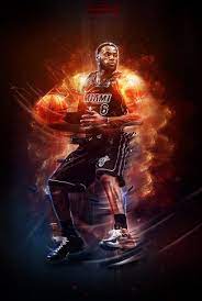 Lebron james wallpapers miami heat wallpaper cave. Download Lebron James In Flames Wallpaper Cellularnews