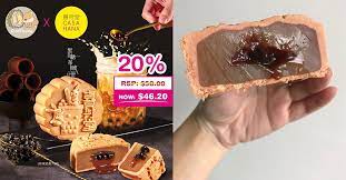 This Boba Milk Tea Mooncake Oozes Brown Sugar Lava Has Mochi Pearls Inside Buy 4 In A Box For Only 29 90 Now Great Deals Singapore