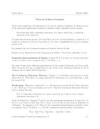 Https Users Math Msu Edu Users Shapiro Teaching Classes 320 Handouts Unif Contin Notes Pdf