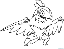 New series pokemon coloring pages. Pokemon Kleurplaten Noivern