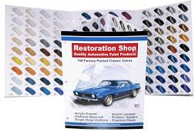 Restoration shop '07 color chart our chart includes solid colors, pearl colors, metallic colors, and firemist colors. 144 Auto Paint Color Chart Chips Acrylic Enamel Lacquer Walmart Com Walmart Com