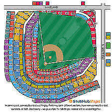 4 Tickets Cubs Vs Nationals 8 12 Field Box Section 134